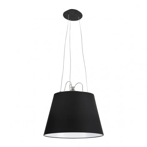 Artemide Tolomeo Mega Suspension Lamp with Black Fabric