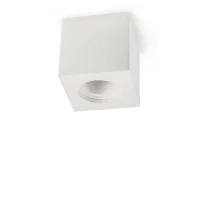 Lampo Cubo GU10 a Soffitto Plafone in Gesso Tondo Da Superficie