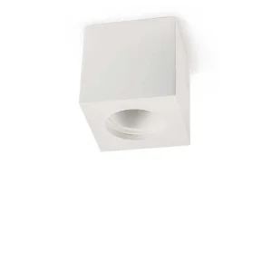 Lampo Cubo GU10 a Soffitto Plafone in Gesso Tondo Da Superficie