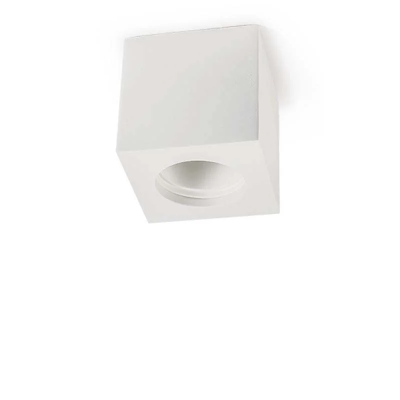 Lampo Ceiling Cube GU10 Surface Round Plaster Gypsolyte Lampo Ceiling Cube GU10 Surface Round Plaster Gypsolyte