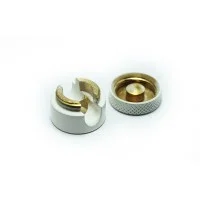 Cable Clamp Cord Grip for Wall or Ceiling in Metal Brass White