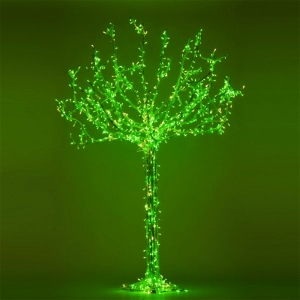New Lamps Albero 3 metri 24V 75W LED Verdi con Flashing Chiari