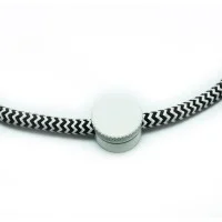 Cable Clamp Cord Grip for Wall or Ceiling in Metal Brass White