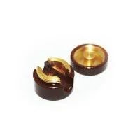 Cable Clamp Cord Grip for Wall or Ceiling in Metal Brass Brown