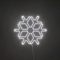 New Lamps Cristallo di Neve NEON LED 2D 60x60cm Luce Chiara per