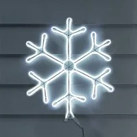 New Lamps Cristallo di Neve NEON LED 2D 60x60cm Luce Chiara per