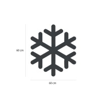 New Lamps Cristallo di Neve NEON LED 2D 60x60cm Luce Chiara per