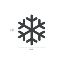 New Lamps Snowflake NEON LED 2D 60x60cm Clear Light for Outdoor