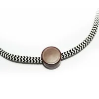 Cable Clamp Cord Grip for Wall or Ceiling in Metal Brass Brown