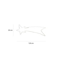 New Lamps Cometa FLEXINEON LED 2D 120x50cm Luce Chiara per