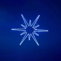New Lamps Star 12 Points FLEXINEON 36 LED 2D 180x180cm Fixed