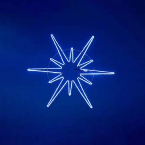 New Lamps Star 12 Points FLEXINEON 36 LED 2D 180x180cm Fixed