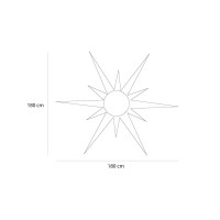 New Lamps Star 12 Points FLEXINEON 36 LED 2D 180x180cm Fixed