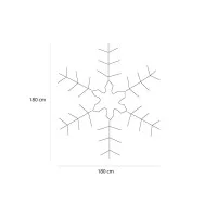 New Lamps Snowflake FLEXINEON 36 LED 2D Clear Fixed Light IP44