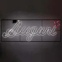 New Lamps Auguri FLEXINEON 36 LED 2D 240x80cm a Luce Continua New Lamps Auguri FLEXINEON 36 LED 2D 240x80cm a Luce Continua