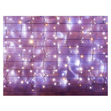 New Lamps Cordoniera Tenda luminosa 96 LED 3,30 metri bianco
