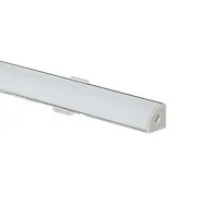 New Lamp Profilo Angolare 16x16mm Alluminio 2.5 mt Diffusore
