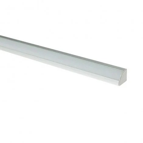 New Lamp Profilo Angolare 21x21mm Alluminio 2.5 mt Diffusore