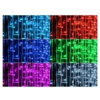 New Lamps Cordoniera Tenda luminosa 100 LED RGB 4 metri cambia New Lamps Cordoniera Tenda luminosa 100 LED RGB 4 metri cambia