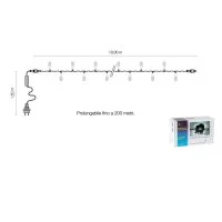 Catena Luminosa Cordoniera 40 LED 5W 230V 10m Prolungabile Luce Catena Luminosa Cordoniera 40 LED 5W 230V 10m Prolungabile Luce