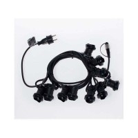 String Lights 10 E27 Lampholders 10 mt Extendable Outdoor