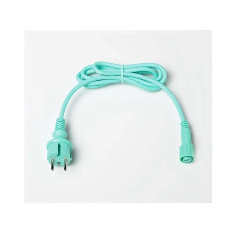 Aquamarine power cord plug with IP65 FAST-LINK connector for Aquamarine power cord plug with IP65 FAST-LINK connector for