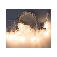 Catena Luminosa Cordoniera 10 lampade incluse 24V Prolungabile