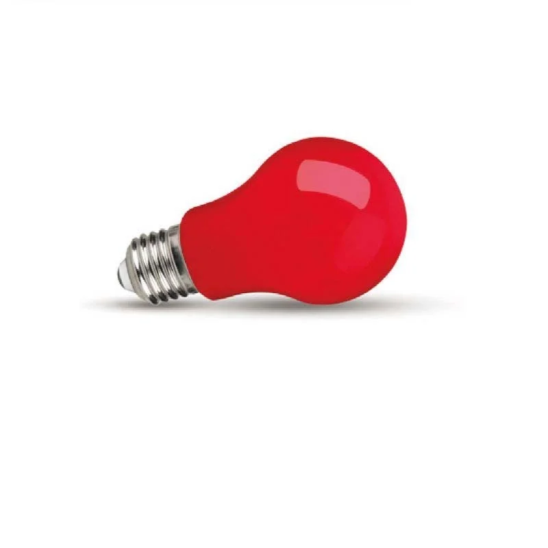 Standard Drop Bulb 1W E27 24V RED 90lm color A60 LED lamp low Standard Drop Bulb 1W E27 24V RED 90lm color A60 LED lamp low