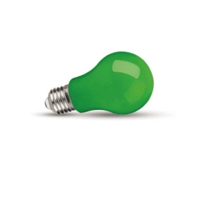 Standard Drop Bulb 1W E27 24V GREEN 90lm color A60 LED lamp low