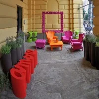 Slide Design AMORE Romantic Decorative Polyethylene Bench By Slide Design AMORE Romantic Decorative Polyethylene Bench By