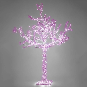 New Lamps Albero 2,5 metri 24V 50W LED rosa con flashing chiari