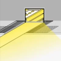 Novalux Kit 2 Meters Aluminum Recessed Profile with Transparent Novalux Kit 2 Meters Aluminum Recessed Profile with Transparent