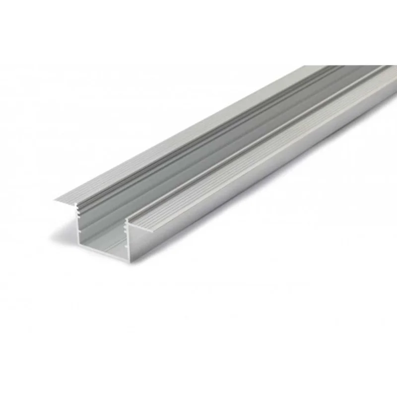 Novalux Kit 2 Meters Aluminum Recessed Profile with Transparent Novalux Kit 2 Meters Aluminum Recessed Profile with Transparent