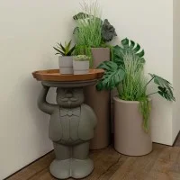 Slide Design Accessory Top in HPL Wengè Finish for AMBROGIO