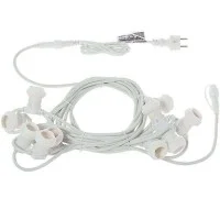 New Lamps Catena Luminosa Cordoniera Prolungabile Bianca da 10