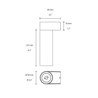 Flos C1 Mono Spot Wall Large Ø56 Faretto LED Orientabile By Flos C1 Mono Spot Wall Large Ø56 Faretto LED Orientabile By