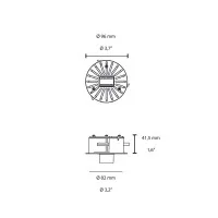 Flos Accessory Plasterboard Wall Installation Frame for C1