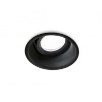 Lampo Black Gu10 Adjustable Round Recessed Downlight For LED
