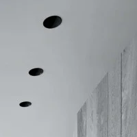 Lampo Faretto Gu10 Tondo Da Incasso Orientabile Nero Per