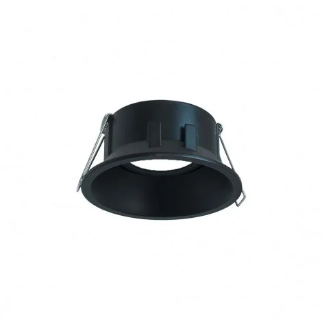 Lampo Black Gu10 Adjustable Round Recessed Downlight For LED