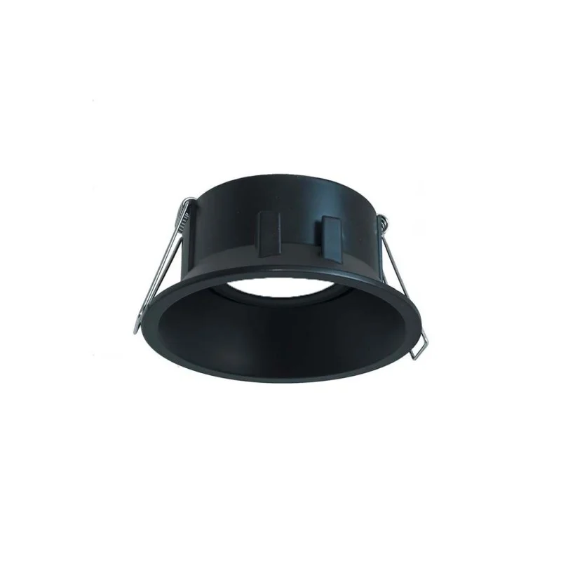 Lampo Black Gu10 Adjustable Round Recessed Downlight For LED