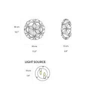 Slamp La Vie Ceiling/Wall Mini Dimmable Applique Lamp With