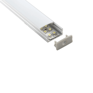 Lampo Kit Profilo Largo In Alluminio 2 Metri A Superficie Per