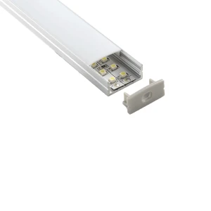 Lampo Kit Profilo Largo In Alluminio 2 Metri A Superficie Per