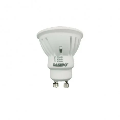 Lampo DIK LED GU10 Lampadina 10W TRICOLOR 240V 120°