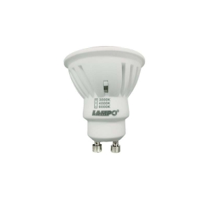 Lampo DIK LED GU10 bulb 10W TRICOLOR 240V 120°