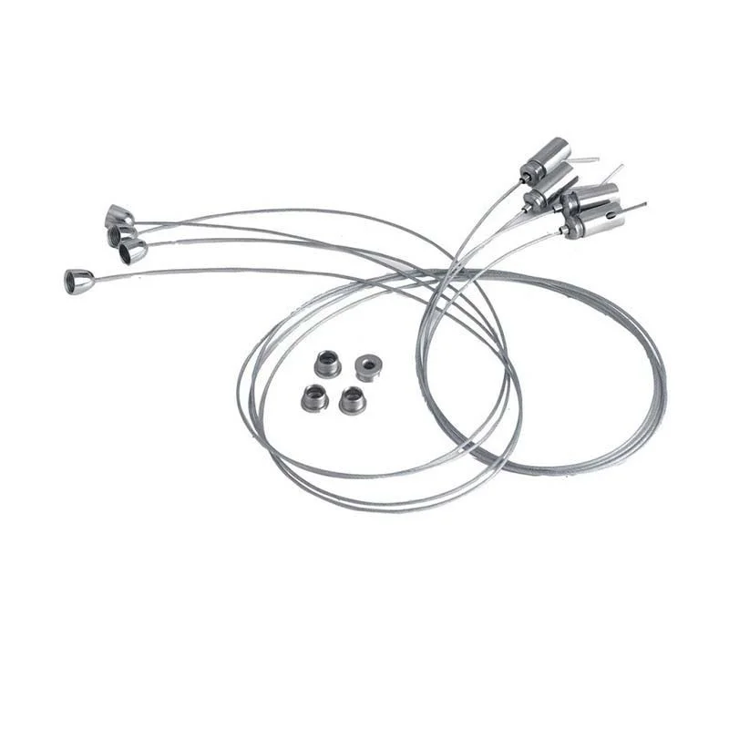 Lampo Kit Suspension Mounting For LED Panel 4 Cables 150cm Lampo Kit Suspension Mounting For LED Panel 4 Cables 150cm