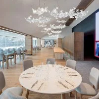 Slamp Hanami Suspension Large LED Dimmable Lamp By Adriano