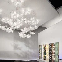 Slamp Hanami Suspension Large LED Dimmable Lamp By Adriano