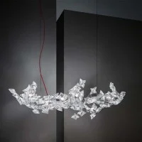 Slamp Hanami Suspension Large LED Dimmable Lamp By Adriano